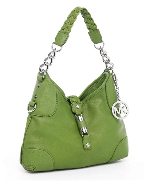 michael kors green purse 2014|michael kors green shoulder bags.